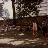 People gathered at the Pride Picnic in 1988