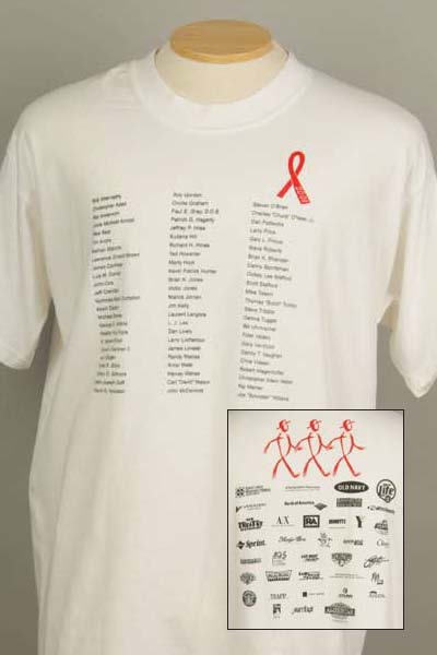 2001 AIDS Walk T-Shirt