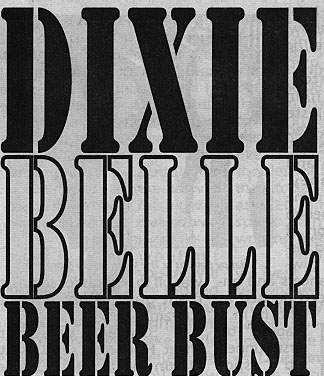 Dixie Bell (Beer-Bust) logo/ad