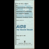AIDS: The Second Decade Seminar April 17, 1992