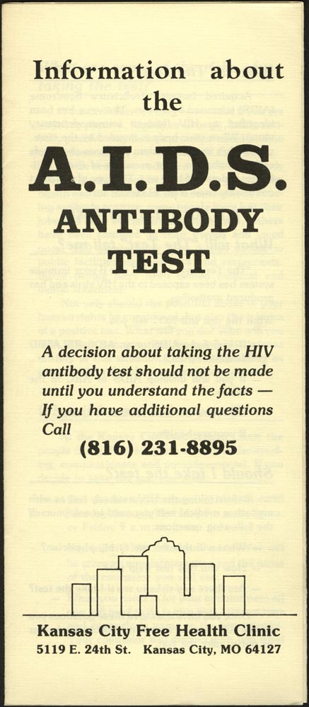 Kansas City Free Health Clinic: Information About The AIDS Antibody Test