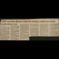 AIDS Vaccines Almost Ready... Kansas City Star June 23, 1990