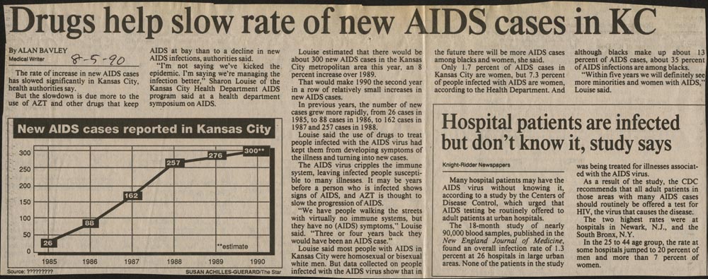 Drugs Help Slow Rate Of New AIDS... Kansas City Star 