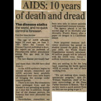 AIDS: 10 Years Of Death And Dread Kansas City Star c. June 1991