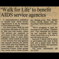 'Walk For Life' To Benefit AIDS... Kansas City Star