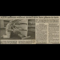 AIDS Sufferers Without Money... Kansas City Star/Times 1989