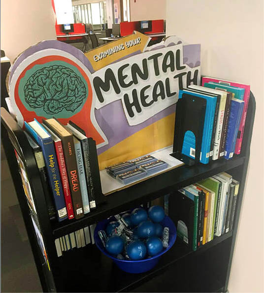 Mental Health Mobile Display in the library