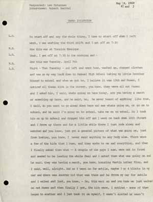 First page of Bohannan transcript